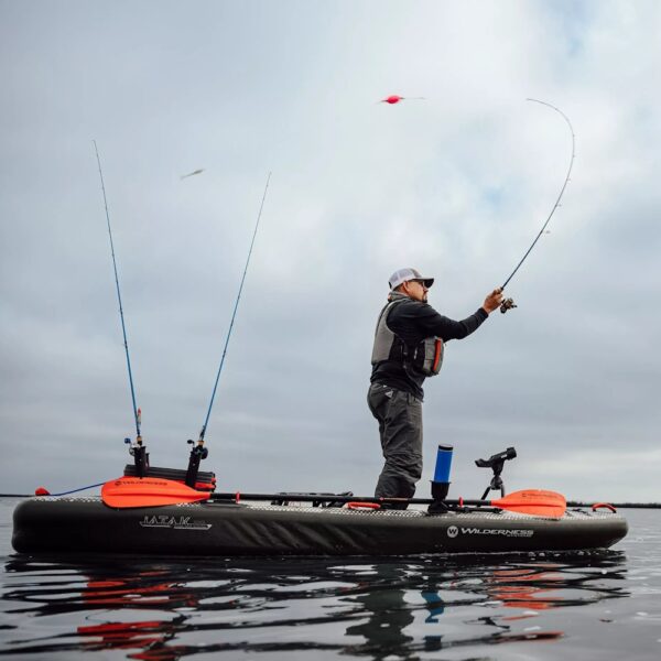 Kayak gonflable de pêche dropstitch Wilderness iAtak 110 – Image 4