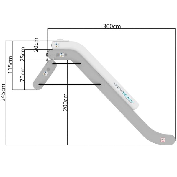 Toboggan gonflable geant Yachtbeach Mini Side – Image 3